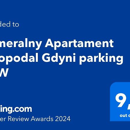 Kameralny Apartament Nieopodal Gdyni Parking New Pogorze Kültér fotó